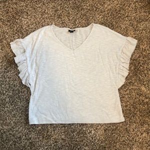 Grey top with fun sleeve